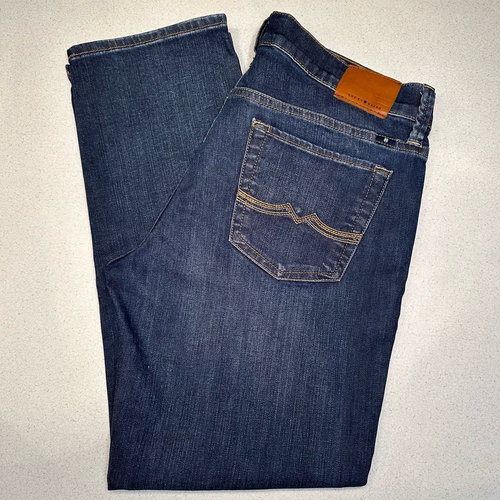 Lucky Brand Sweet Crop Jeans Medium Blue Women’s Size 8/29